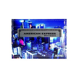 SIMPLYMDRN Skyline - RDFND Minimalist Wallet - Credit Card Holder - Cool Wallet For Men - Faux Leather Thin Wallet - Ultra Slim