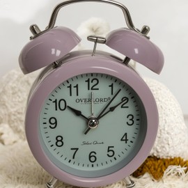 suigetsu Luxury Brass Metal Alarm Clock – Ultra-Quiet Japanese Movement, Touch-Control Night Light & Timeless Bell Tone