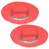 4pcs Inflatable Boat Kayak DRing Pad Patch Marine Fixed Buckle