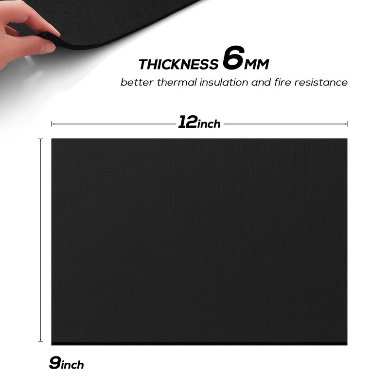FLASLD 9×12in Heat Shield Thermal Barrier Blanket Insulation Reflective Material