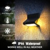 AURAXY Motion Sensor Outdoor Lights, Solar Wall Light with Optical