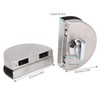 Glass Door Lock 97x65mm Split Type Brushed Polished Surface Replacement