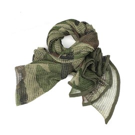 Training Mesh Net Camo Scarf Sniper Veil Neck Scarves for Hunting Shooting Wild Photography Multi Purpose Outdoor Sports Colored Double Sided Scarf