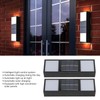 2 Sets Solar Wall Lamp IP65 Protection Grade Bidirectional Multifunctional