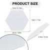 Vuzvuv 6 Pcs Black White Gray Hexagon Cork Board Bar
