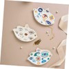 Ipetboom Charming Bird Shaped Ceramic Jewelry Tray Decorative Trinket Dish