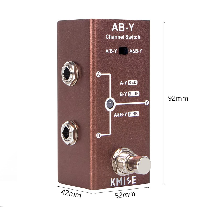 Kmise ABY Pedal,Box Line Selector AB Switch,Electric Guitar Effects Pedal