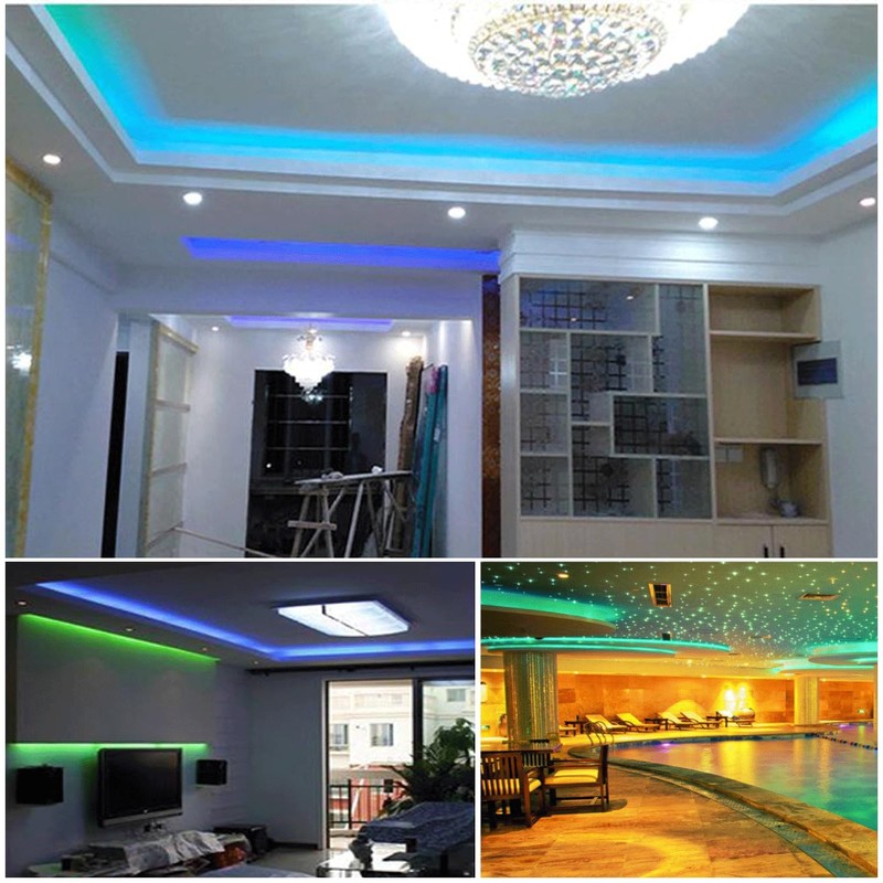 HAASHADA LED Strip Lights, DC12V 5m/16.4ft Dimmable 2835 LED Lights