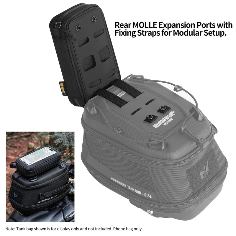 Rhinowalk Motorcycle Phone Mount Bag, Touchscreen Waterproof Phone Holder with