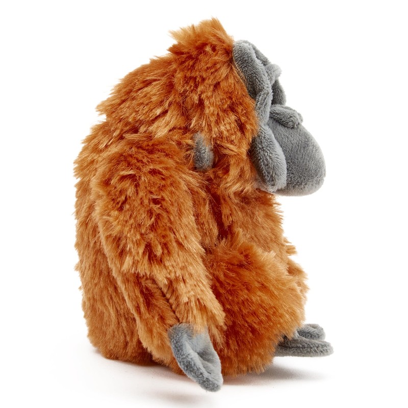 Zappi Co 100% Recycled Plush Orangutan Toy (22cm Width) Stuffed