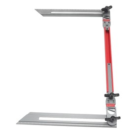 Stair Tread Template Tool, Aluminum Alloy Stair Tread Jig with Storage Box, Accurate Measurement Tool for Installation Layouts, Stair Tread Measuring Tool for Stairs, Handrails