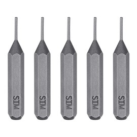 HARFINGTON 5pcs SIM0.8 Card Removal Screwdriver Bit 5/32" Hex Shank 28mm Length Magnetic Cylindrical Head S2 Steel SIM Card Tray Removal Driver Bits for Repair of Mobile Phones Tablets