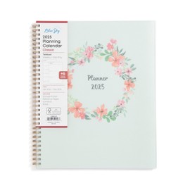 Blue Sky 2025 Weekly and Monthly Planner Calendar, January 2025 - December 2025, 8.5" x 11", Flexible Frosted Cover, Laminated Tabs, Wirebound, Storage Pocket, Laurel