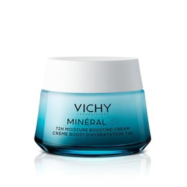 Vichy Minéral 89 Crema Hidratante Facial con Ácido Hialurónico y Escualeno, Fortalece la Barrera Cutánea y Proporciona 72h de Hidratación Intensa Para