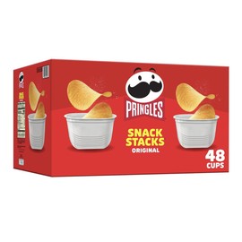 Pringles Snack Stacks Potato Crisps Chips Original Flavor Single-Serve 48 Count