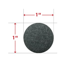 SoftTouch 4715295N Extended Wear Felt Furniture Pads for Hard and Uneven Surfaces