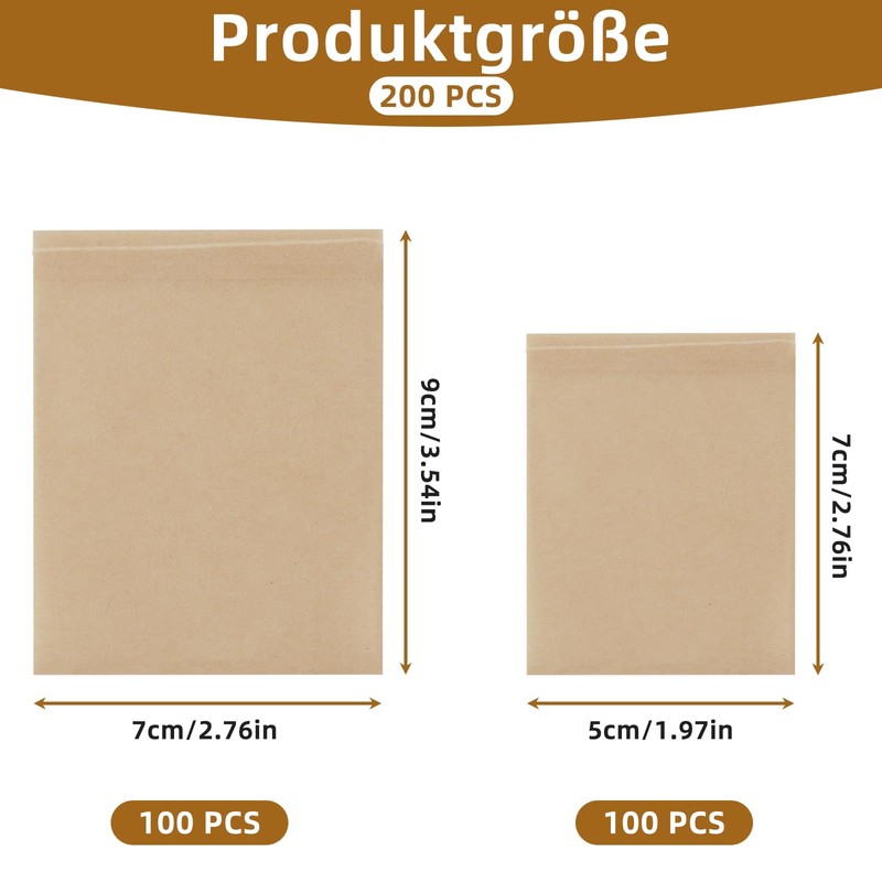 Disposable Tea Filter Bags for Loose Tea, Biodegradable and Compostable
