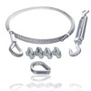 Drahtseile24 Wire Rope Set with 4 x Wire Rope Clips,