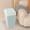 Vareone 15 L Plastic Slim Trash Bin with Swing Lid,