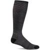 Sockwell Men's Cadence OTC Moderate Graduated Compression Sock, Black -