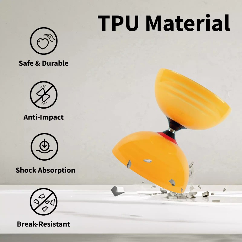 SUNDIA Shining Series - Professional Triple Bearing Diabolo - Black