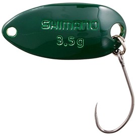 Shimano TR-0021 Cardiff Area Spoon Roll Swimmer 0.1 oz (3.5 g) Dark Green 982087 Lure