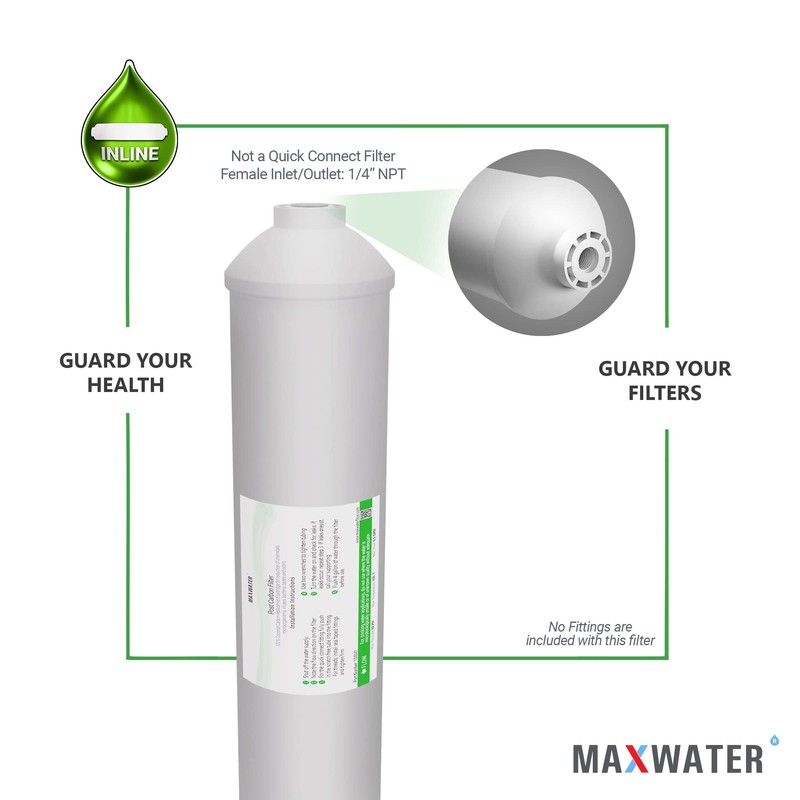 Post Activated Carbon Water Filter Replacement – 5 Micron Inline