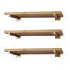 6 Pcs Gold Shelf Bracket 13 Inch Heavy Duty Brackets