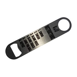 Rogue River Tactical Funny Golf Instructions Bottle Opener Heavy Duty Gift For Men Dad Father Husband