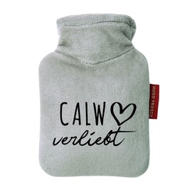 Huuraa Taschenwärmer Calw verliebt Geschenk 0,2 Liter Grey Mini Veloursbezug Calw Geschenkidee