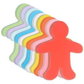 72 piezas de recortes de papel con forma de personas, recortes de colores surtidos en forma de persona, recortes de papel creativo en blanco para niños, manualidades, proyectos de arte, hogar, escuela, aula, decoración