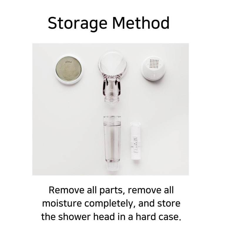 Dewbell Travel Portable Showerheads Rust Removing, Travel Shower Kit with