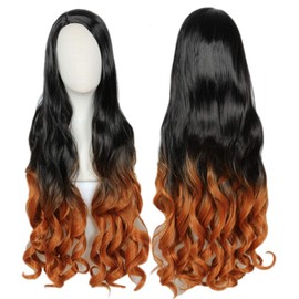 Linfairy 294 Nezuko Cosplay Wig, Heat Resistant Wig, Costume Accessory, Festival Cosplay Wig