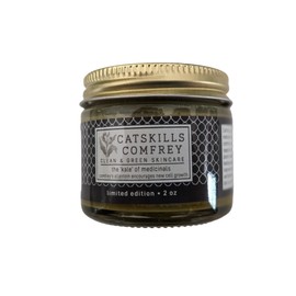 Catskills Comfrey Devil's Claw, 2oz: for joint discomfort: devil's claw (root), comfrey (leaf), mullein (root), goldenrod (flower); 100% infused ointment. No EOs, essences, fragrances, extracts.