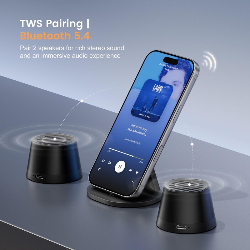 Hotwill Portable Bluetooth Speakers with Magnetic Stand