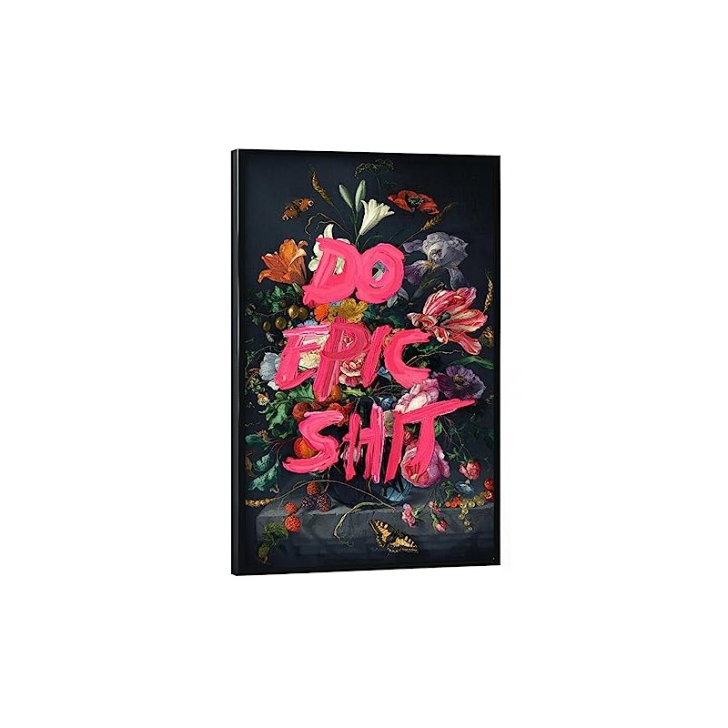 artboxONE Poster with Black Frame 45 x 30 cm Floral
