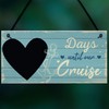 RED OCEAN Holiday Countdown CHALKBOARD Sign Days Until Our Cruise