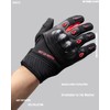 Motorcycle Gloves,Motorcycle Riding Gloves,Motorbike Leather Gloves Carbon Fiber Protection Touch