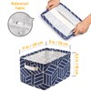 6 Pcs Storage Basket Foldable Cube Fabric Bins Square Mini