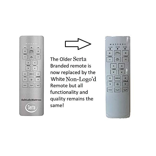 Serta Motion Custom 1 or 2 (II) New White Version Replacement Remote for Adjustable Beds