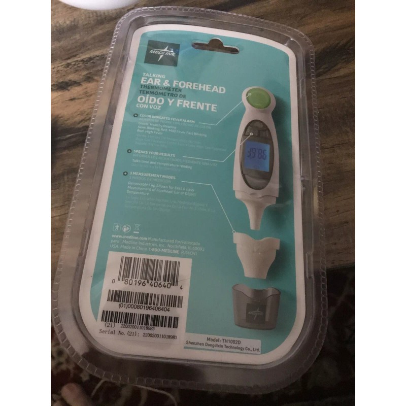 Medline Talking Ear and Forehead Digital Thermometer (MDSTH1002) No Touch