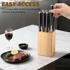 8 Slots Steak Knife Block Holder, 5.5" Wooden Small Knife