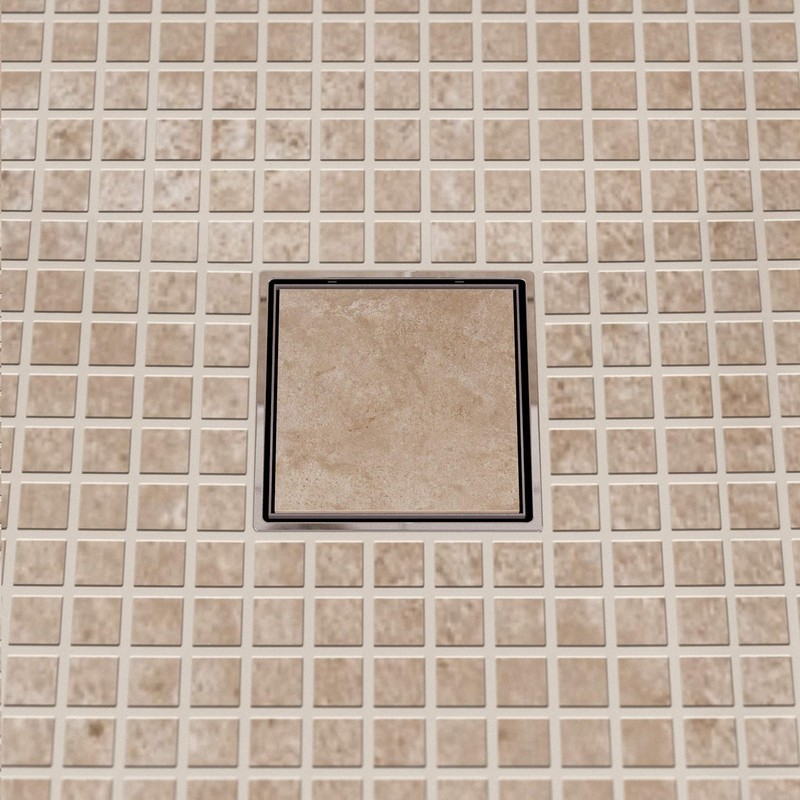LUX ELEMENTS TUB-BAS-DV 100 I Vertical Drain Pot with Tileable