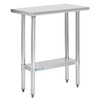 Hally Stainless Steel Table for Prep & Work 14 x