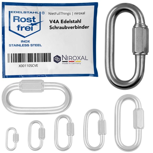 NietFullThings Stainless Steel Screw Connector, V4A, 3-12 mm Material Thickness,