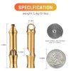 TISUR Titanium Emergency Whistle,EDC Safety Whistles Necklace Loud up to