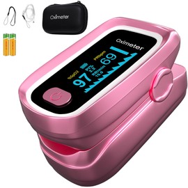 Pulse Oximeter, oximetro, Fingertip Pulse Oximeter pink                                                                                               
