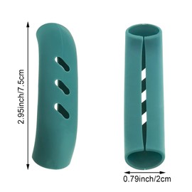 DonLeeving 12 PCS Silicone Pot Handle Covers, Heat Resistant, Non-Slip, for Cast Iron Skillet, Frying Pan, Metal Pan