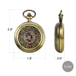 HAFRILY Compass Navigation Pocket Compass Shockproof Waterproof Brass Compass for Outdoor Sports Camping Hiking Navigation Tools