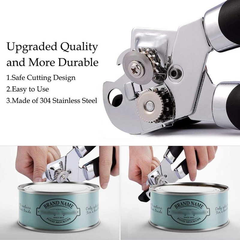 Tin Openers Can Opener 3-in-1 Stainless Steel Manual Tin Openers